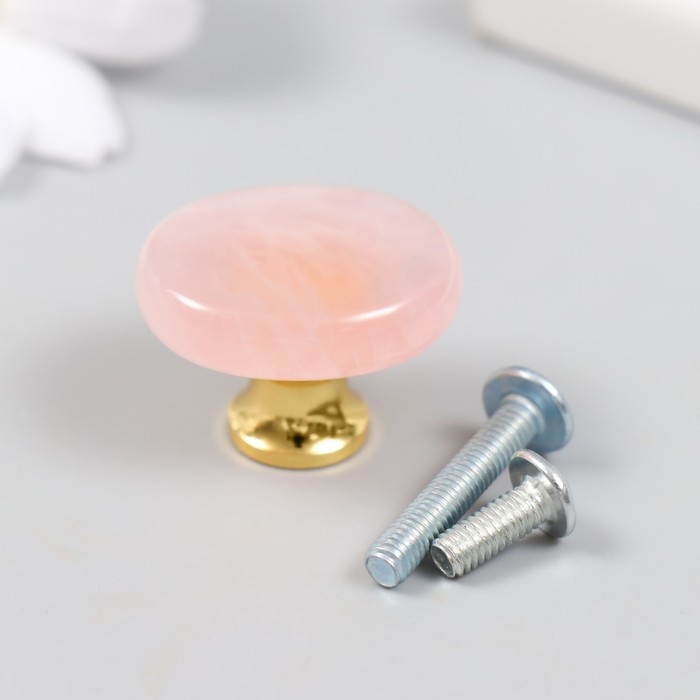 Ручка для шкатулки Ручка для шкатулки "Розовый кварц" 2,6х1,7 см