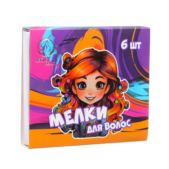 Мелки для волос, 6 шт Мелки для волос, 6 шт