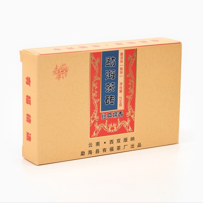 Китайский выдержанный черный чай Китайский выдержанный черный чай "Шу Пуэр. Мэнхай", 250 г, 2016 г, Юньнань, кирпич