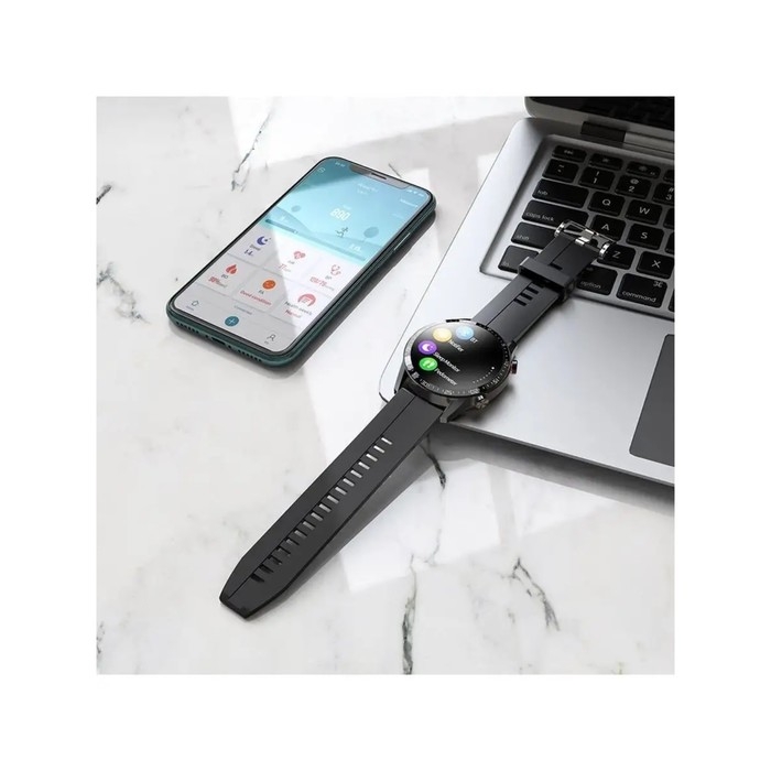 Смарт-часы Hoco Y2 Pro, 1.85, 240х280, BT5.0, 240 мАч, Lightning, чёрные Смарт-часы Hoco Y2 Pro, 1.85, 240х280, BT5.0, 240 мАч, Lightning, чёрные