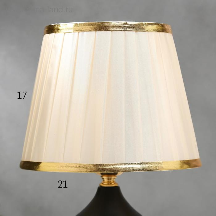 Лампа настольная 16136/1BK E27 40Вт черно-золотой 21х21х34 см RISALUX Лампа настольная 16136/1BK E27 40Вт черно-золотой 21х21х34 см RISALUX