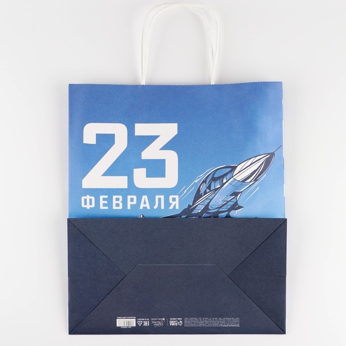 Пакет подарочный крафтовый, упаковка, «С Днем защитника Отечества», 28 х 32 х 15 см Пакет подарочный крафтовый, упаковка, «С Днем защитника Отечества», 28 х 32 х 15 см