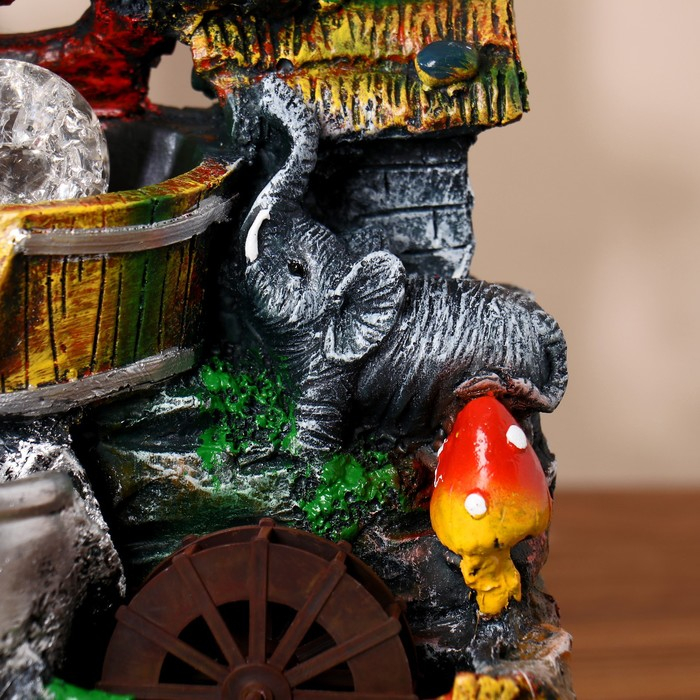 Фонтан Фонтан "Слоник у воды" 12х14х20 см (с подсветкой)