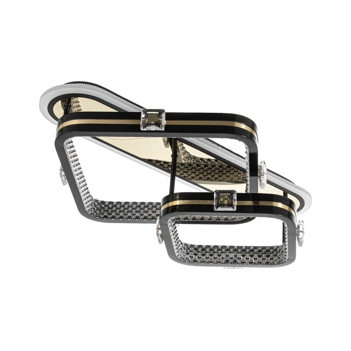 Люстра с ПДУ Люстра с ПДУ "Круз" 2хLED 88Вт 3000-6000К RGB черный золотой 63х45х16см