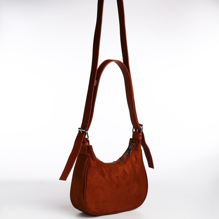 Сумка женская на молнии, цвет коричневый Сумка женская на молнии, цвет коричневый