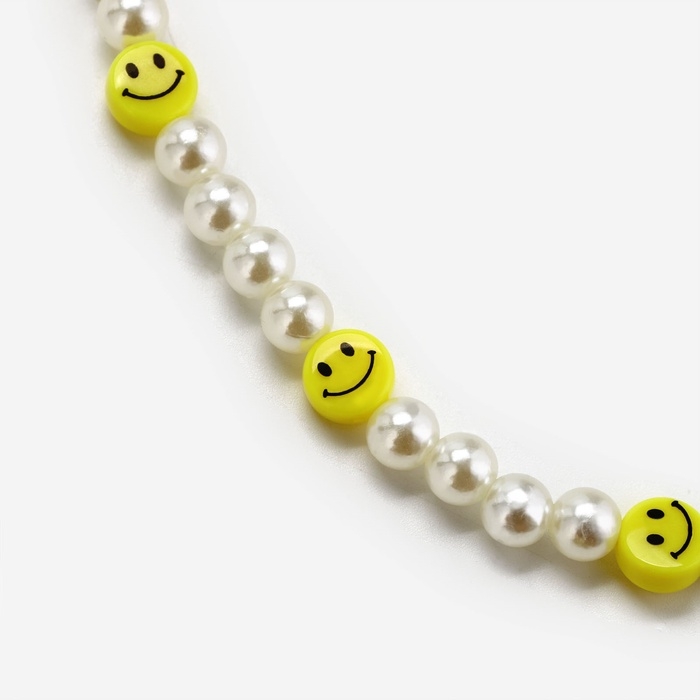 Брелок бусы для ключей «Смайл», 15 х 3.4 см Брелок бусы для ключей «Смайл», 15 х 3.4 см