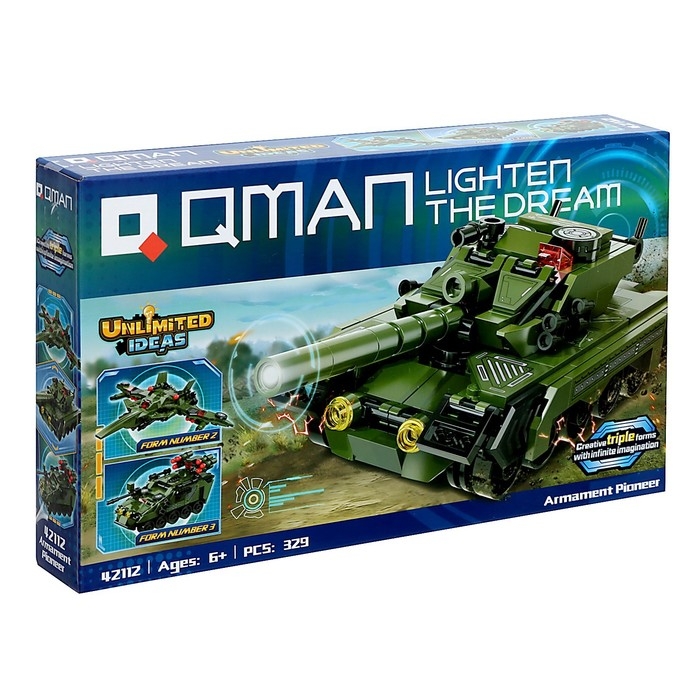 Конструктор Безграничные Идеи «Военная техника», 3 в 1, 329 деталей Конструктор Безграничные Идеи «Военная техника», 3 в 1, 329 деталей