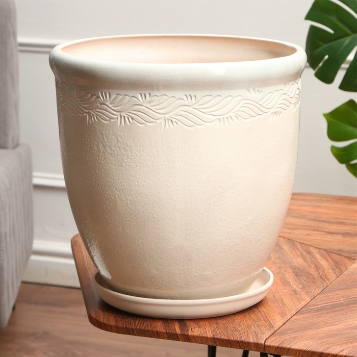 Горшок цветочный Горшок цветочный "Ирис 1" полосатый 15л