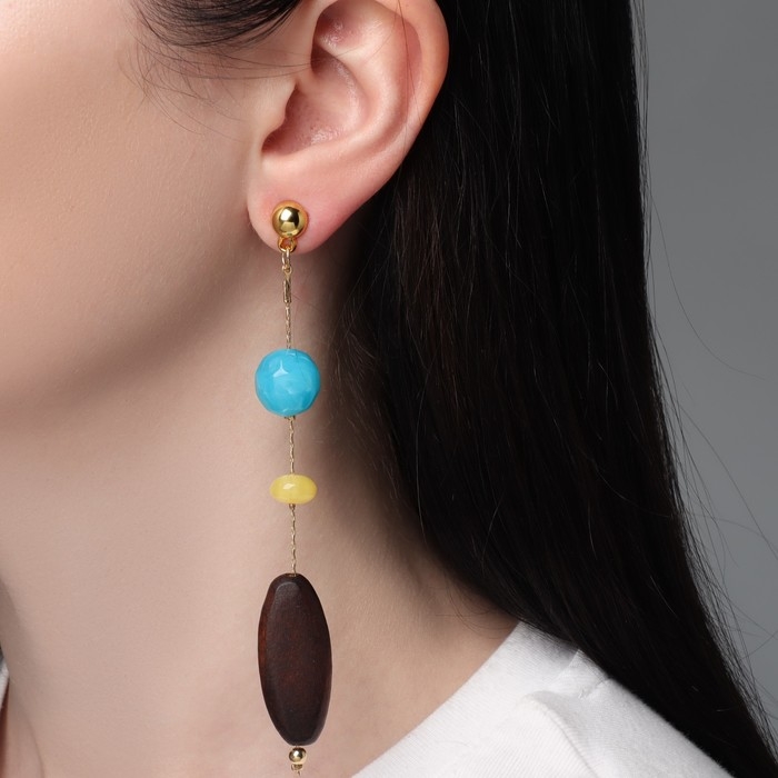 Серьги ассорти «Ваканда» стиль, утончённые, цветные Серьги ассорти «Ваканда» стиль, утончённые, цветные