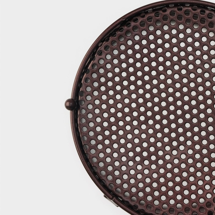 Сушилка для столовых приборов Доляна «Лофт», 11,5×11,5×17 см, цвет коричневый