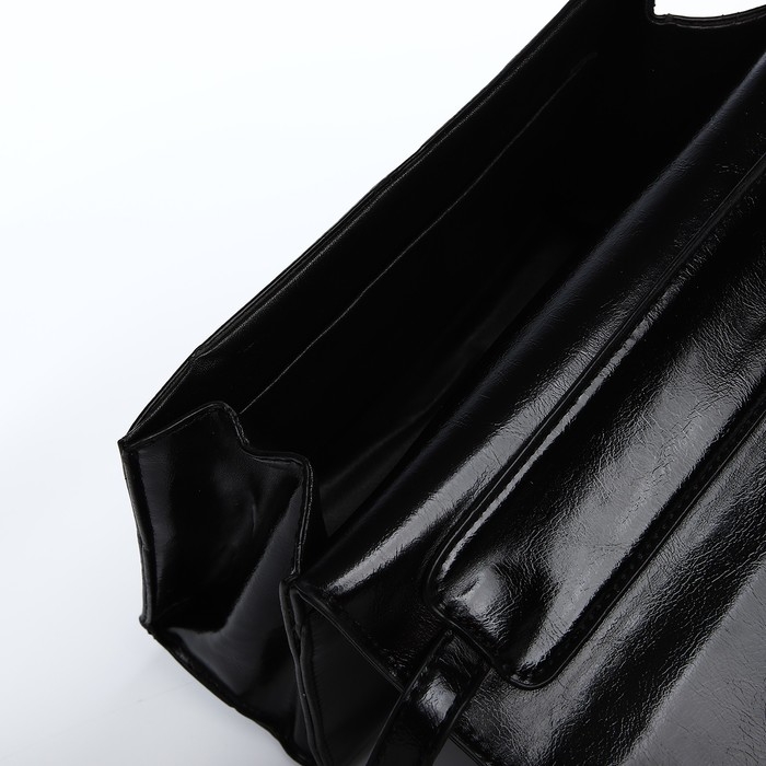 Сумка-мессенджер на клапане, цвет чёрный Сумка-мессенджер на клапане, цвет чёрный