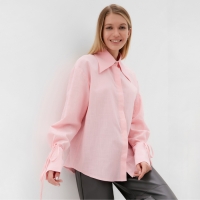 Рубашка женская MINAKU: Casual Collection цвет розовый, р-р 52