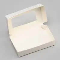 Контейнер навынос, с окном, белый, 20&times;12&times;4 см