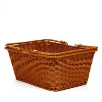 Корзина пластик 40 х 31 х 17 см, ручка17 см коричневый