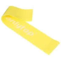Фитнес-резинка ONLYTOP, 30&times;5&times;0.07 см, нагрузка 5 кг, цвет жёлтый