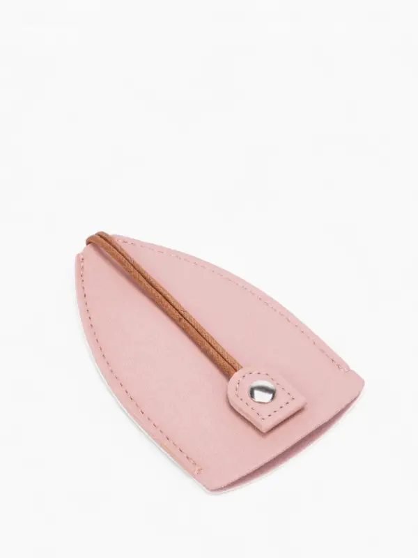 Ключница карманная с кольцом, размер 11.5&times;7.5&times;0.3 см, розовая