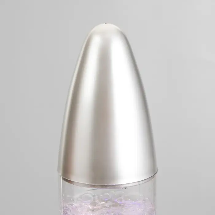 Лава - лампа RISALUX &laquo;Ракета-аквариум&raquo;, подсветка, RGB, от сети 220 В, серебристая, 10&times;10&times;70 см