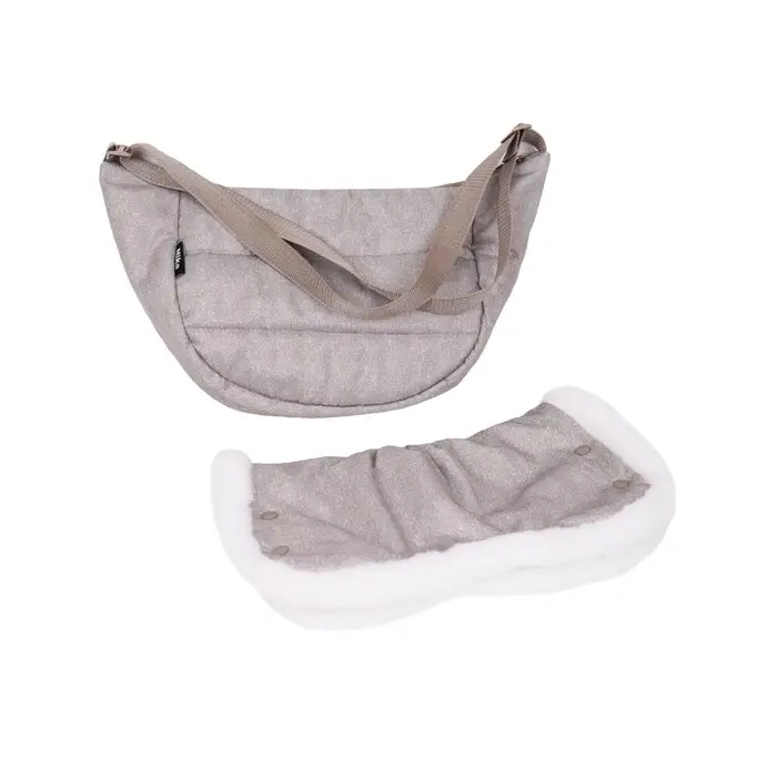 Санки - коляска «Наши детки 6», чехол для ног, муфта, сумка, бежевый Санки - коляска «Наши детки 6», чехол для ног, муфта, сумка, бежевый