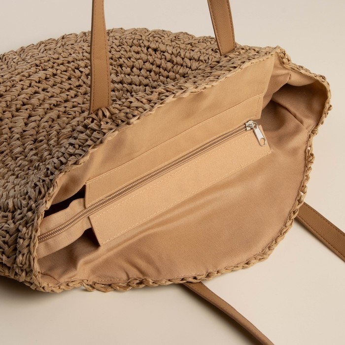 Сумка женская SL Home, ручное плетение, хлопок, длина ручек 30 см, 45×43 см Сумка женская SL Home, ручное плетение, хлопок, длина ручек 30 см, 45×43 см