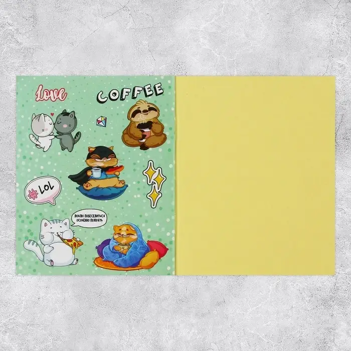 Альбом детских наклеек Wow, 8 листов, 11 х 13.5 см