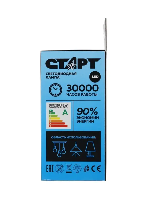Лампа светодиодная СТАРТ, 25 Вт, Е27, А60, 4000К, 2000 Лм, свечение нейтральное белое