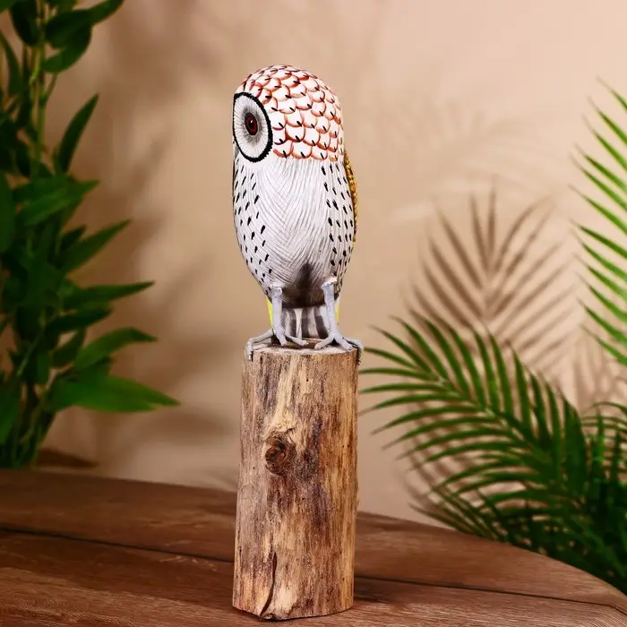 Сувенир "Филин" албезия 13х8х27 см