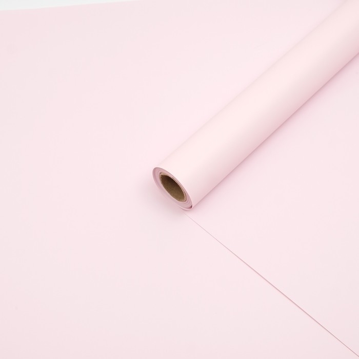 Пленка для цветов тонированная, матовая, нежная сирень, 0,5 х 10 м, 65 мкм Пленка для цветов тонированная, матовая, нежная сирень, 0,5 х 10 м, 65 мкм