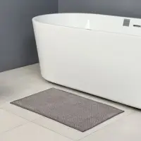 Коврик для ванной и туалета SAVANNA, полиэстер, 80&times;50 см, серый