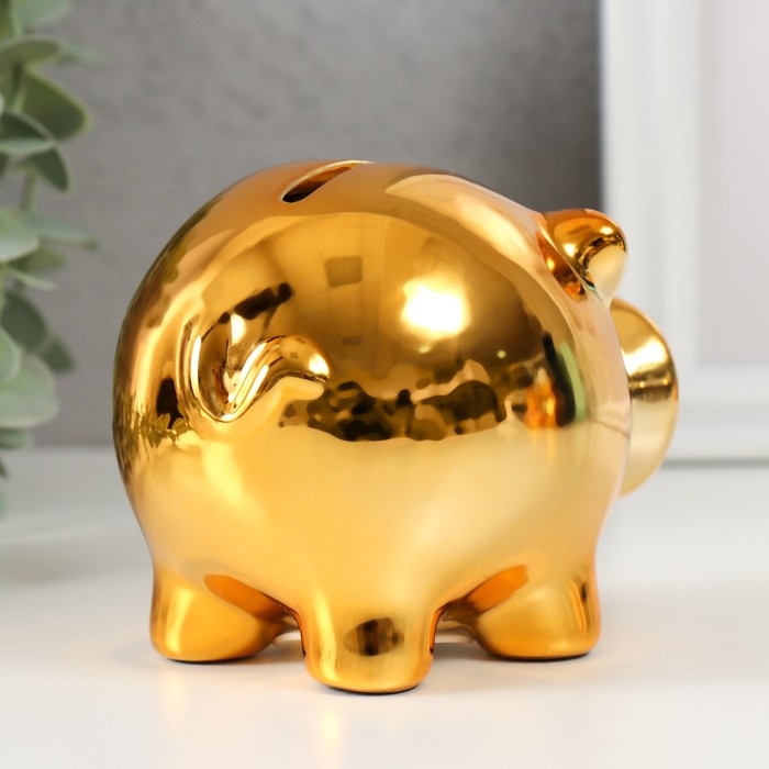 Копилка керамика Копилка керамика "Золотой хрюн" 11,3х8,9х9,5 см