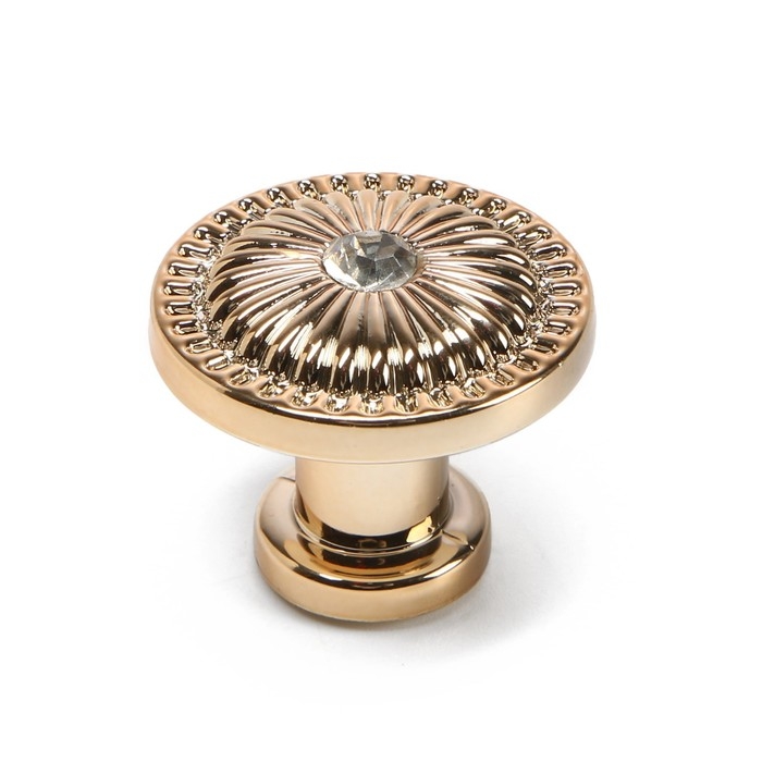 Ручка-кнопка CAPPIO, d=31 мм, цвет матовое золото