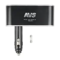 Разветвитель прикуривателя AVS 12/24 (на 3 выхода+USB) CS312U