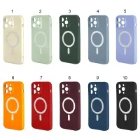 Чехол iPh 14 Pro Max MagSafe матовый цветной