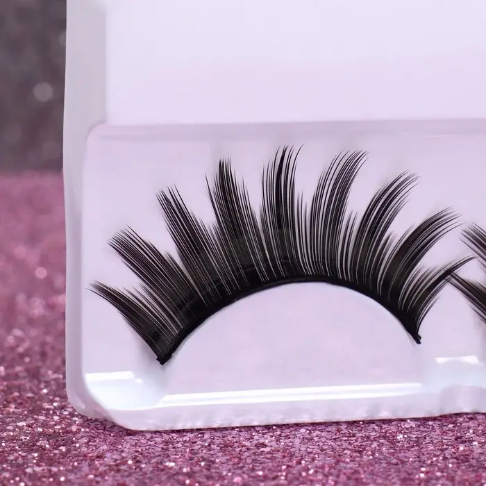 Ресницы накладные &laquo;Куколка&raquo;, 14 мм, без клея, чёрные