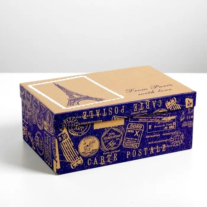 Набор коробок 10 в 1, упаковка подарочная, &laquo;Почта&raquo;, 12&times;7&times;4 - 32.5&times;20&times;12.5 см