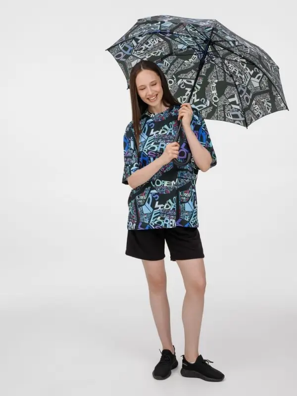 Зонт-трость с полной запечаткой на заказ