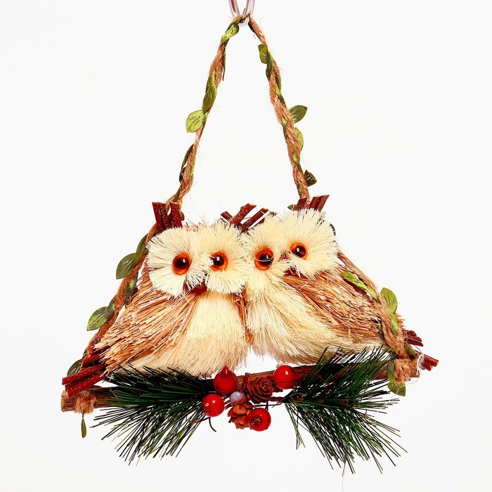 Декоративная подвеска «Совы на веточке» 7 × 22,5 × 22 см Декоративная подвеска «Совы на веточке» 7 × 22,5 × 22 см