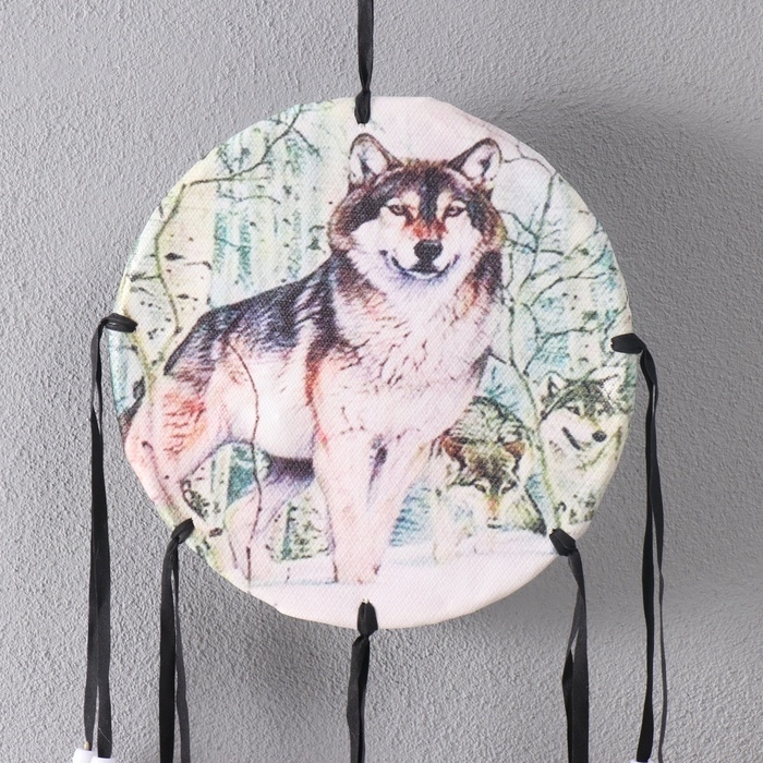 Ловец снов 4 Ловец снов 4 "Серый волк" круг d=16 см