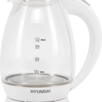 Чайник HYK-G2409 1.7л. 2200Вт белый серебристый