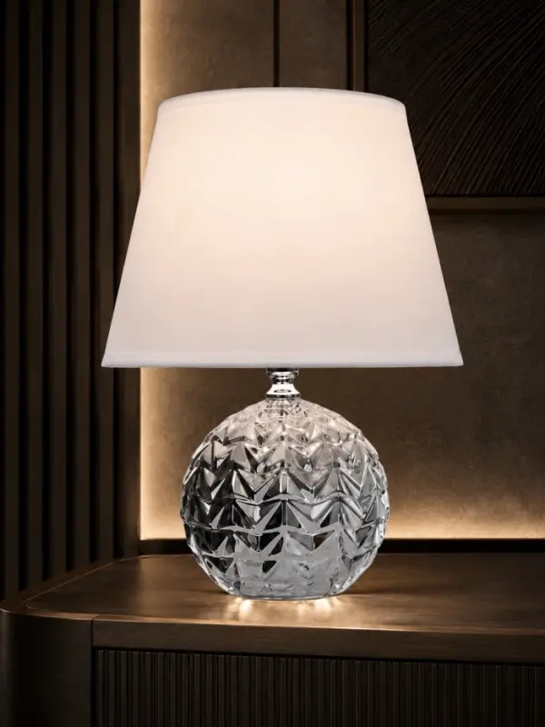 Лампа настольная RISALUX &laquo;Шади&raquo;, Е14, 40 Вт, цвет хром, 23&times;23&times;32 см