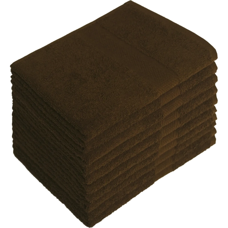 Набор полотенец махровых бордюр 440 г/м2, 40х70 хакки, 10шт