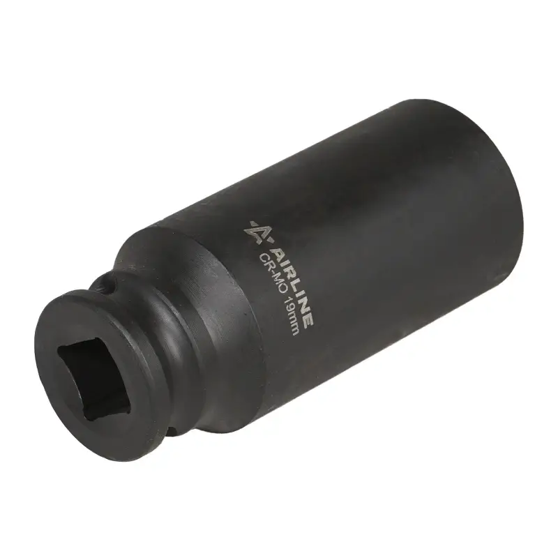 Головка ударная торцевая 3/8"DR шестигранная глубокая 19мм, L=65мм