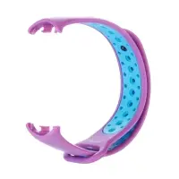 Ремешок для фитнес-браслета Mi Band 8/9 Luazon, с перфорацией, фиолетовый, голубой