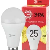 Лампа светодиодная LED 25 Вт 2000Лм 2700К груша теплый E27 220-240В LED A65-25W-827-E27 Red Line