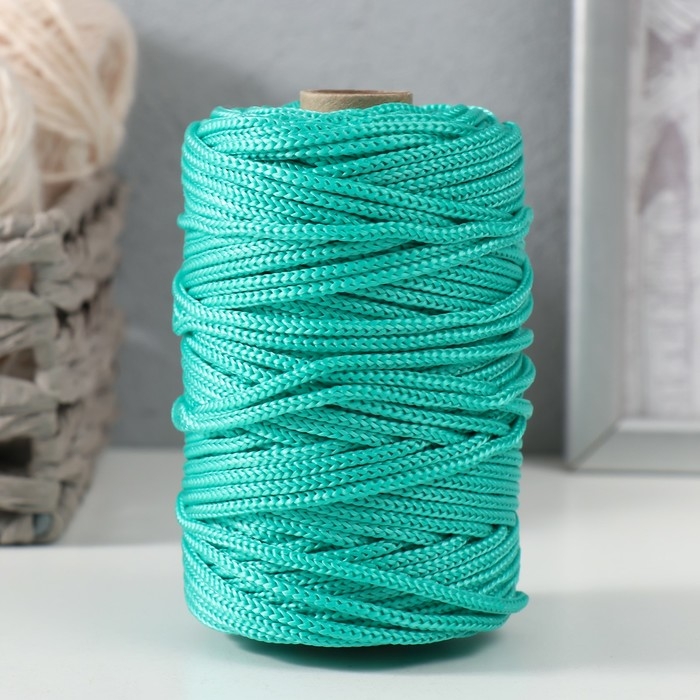 Шнур вязаный полипропиленовый без сердечника 3 мм /50 м (зеленый) Шнур вязаный полипропиленовый без сердечника 3 мм /50 м (зеленый)