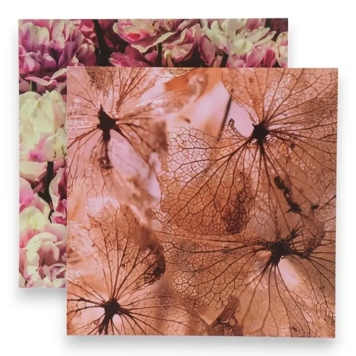 Фотофон для съёмок, двусторонний, картон, плотность 350 г &laquo;Цветы&raquo;, 50&times;50 см