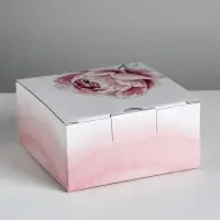 Коробка‒пенал, упаковка подарочная, &laquo;Самой нежной&raquo;, 15&times;15&times;7 см