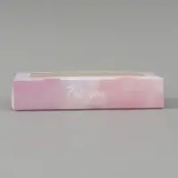 Коробка подарочная с окном &laquo;Для тебя&raquo;, 20&times;12&times;4 см, самосборная