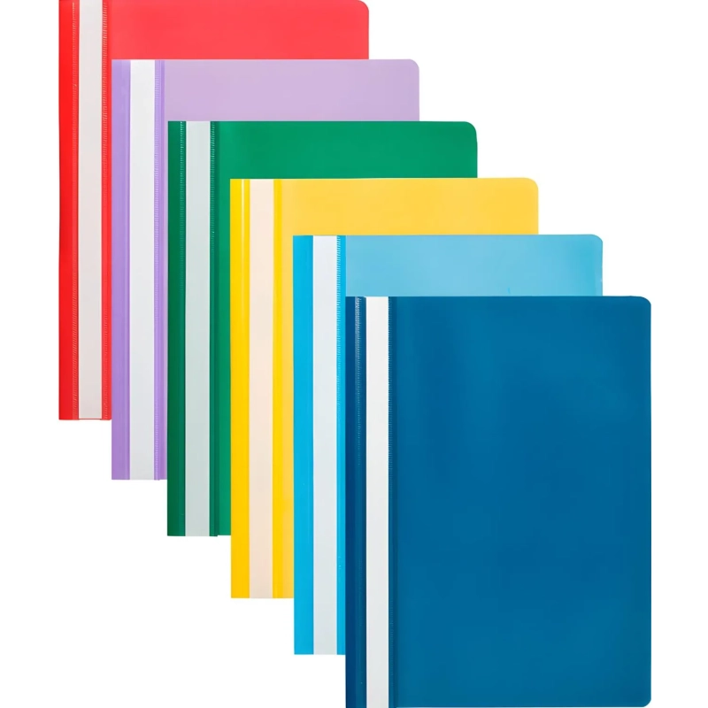 Скоросшиватель пластиковый A4  (100/110) фиол 10шт/уп Россия