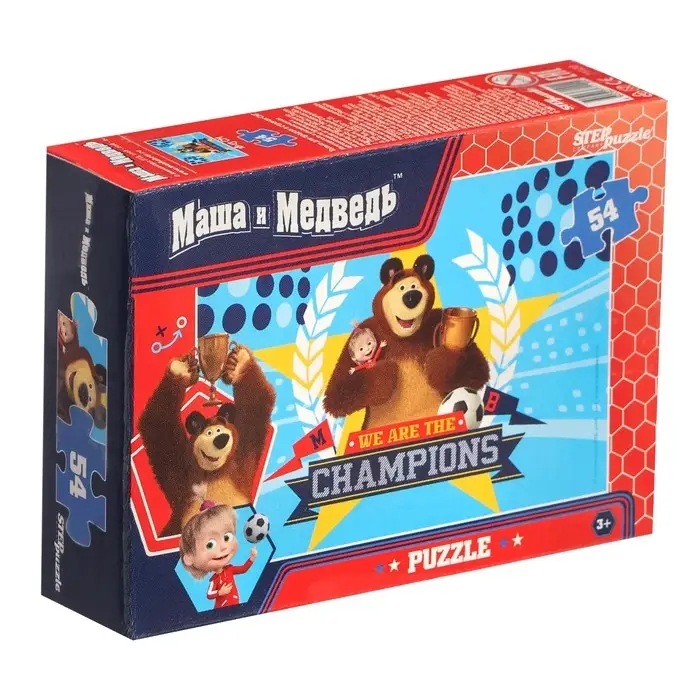 Пазлы «Маша и Медведь», 54 элемента, МИКС