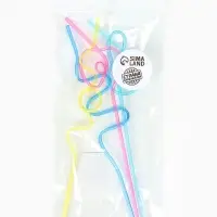 Трубочки для коктейля &laquo;Завитушка&raquo;, набор 4 шт., МИКС